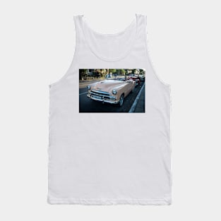 American cars from the 50's in Havana, Cuba Tank Top